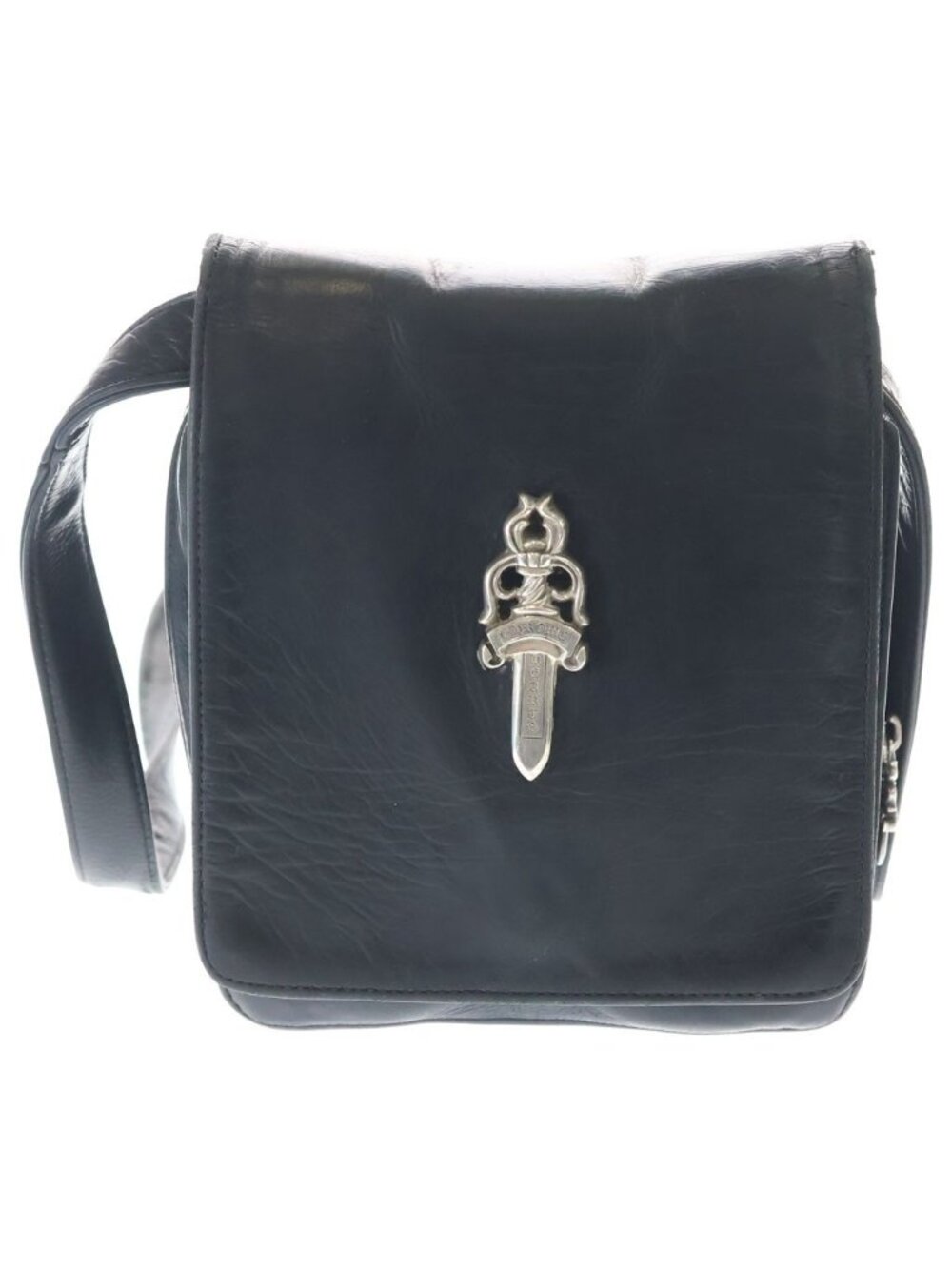 Chrome Hearts Milo Large Shoulder Bag Leather Black